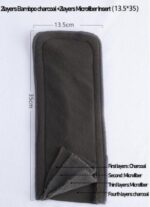 ⁦Reusable baby Washable Cloth Diapers with Adjustable Snap Buttons Multi Color Mix and Max⁩ - الصورة ⁦5⁩