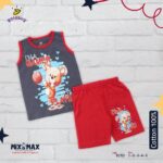 ⁦Kid Cotton 100% Pajama size 1 Year to 5 Years Old (5 Sizes) - Code 1010 - Mix and Max - Sizes: From 1 Y to 5 Y⁩ - الصورة ⁦5⁩