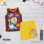 ⁦Kid Cotton 100% Pajama size 1 Year to 5 Years Old (5 Sizes) - Code 1035 - Mix and Max - Sizes: From 1 Y to 5 Y⁩ - الصورة ⁦5⁩