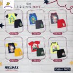 ⁦Kid Cotton 100% Pajama size 1 Year to 5 Years Old (5 Sizes) - Code 1020 - Mix and Max - Sizes: From 1 Y to 5 Y⁩ - الصورة ⁦3⁩