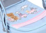 Portable Baby Carrycot Lightweight travel Bed Carrycot newborn ( Bear on Train Light Blue color ) - Sizes: 0-12 M - Mix and Max - Image 5
