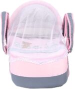 Portable Baby Carrycot Lightweight travel Bed Carrycot newborn ( Bear on Train Pink color ) - Sizes: 0-12 M - Mix and Max - Image 5