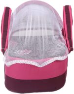 ⁦Portable Baby Carrycot Lightweight travel Bed Carrycot newborn ( Fly Fushia color ) - Sizes: 0-12 M - Mix and Max⁩ - الصورة ⁦5⁩