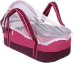 ⁦Portable Baby Carrycot Lightweight travel Bed Carrycot newborn ( Fly Fushia color ) - Sizes: 0-12 M - Mix and Max⁩ - الصورة ⁦3⁩