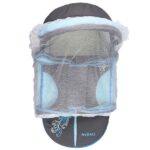 Portable Baby Carrycot Lightweight travel Bed Carrycot newborn ( Fly Turquoise Grey color ) - Sizes: 0-12 M - Mix and Max - Image 3