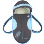 Portable Baby Carrycot Lightweight travel Bed Carrycot newborn ( Fly Turquoise Grey color ) - Sizes: 0-12 M - Mix and Max - Image 2