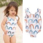 Girls One Piece Swimsuit (4 sizes From 6M to 4Y) # A - Mix and Max - Sizes: From 2-3 Y to 12-18 M