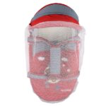 Portable Baby Carrycot Lightweight travel Bed Carrycot newborn ( Bear on Moon Red color ) - Sizes: 0-12 M - Mix and Max - Image 6