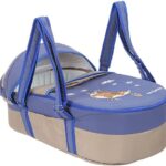 Portable Baby Carrycot Portable Bed Lightweight Carrycot ( Bear on Moon Blue color ) - Sizes: 0-12 M - Mix and Max