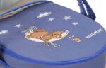 Portable Baby Carrycot Portable Bed Lightweight Carrycot ( Bear on Moon Blue color ) - Sizes: 0-12 M - Mix and Max - Image 5