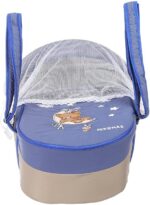 Portable Baby Carrycot Portable Bed Lightweight Carrycot ( Bear on Moon Blue color ) - Sizes: 0-12 M - Mix and Max - Image 11