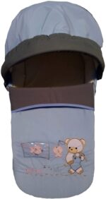 Portable Baby Carrycot Lightweight travel Bed Carrycot newborn ( Fish Light Blue color ) - Sizes: 0-12 M - Mix and Max - Image 8