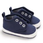 Baby Shoes 3 Sizes 1/2/3 (from Zero to 18 Months) #C499 - Mix and Max - Colors: Grey, Navy Blue, and Pink - Sizes: 3 M to 6 M 11 cm, 6 M to 9 M 12 cm, 9 to 12 M 13 cm - Image 4