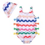 Girls One Piece Swimsuit (4 sizes From 3M to 4Y) # A - Mix and Max - Sizes: From 2-3 Y to 12-18 M - Image 2