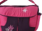 Mix and Max Baby Changing Diaper Large Shoulder bag with embroidery ( Fly Fushia ) - Image 13