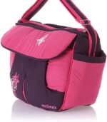 Mix and Max Baby Changing Diaper Large Shoulder bag with embroidery ( Fly Fushia )