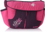 Mix and Max Baby Changing Diaper Large Shoulder bag with embroidery ( Fly Fushia ) - Image 12