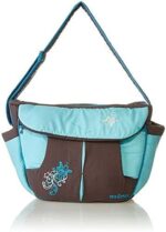 Mix and Max Baby Changing Diaper Large Shoulder bag with embroidery ( Fly Turqouise )
