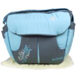 Mix and Max Baby Changing Diaper Large Shoulder bag with embroidery ( Fly Turqouise ) - Image 3