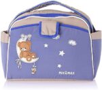Mix and Max Baby Changing Diaper Large Shoulder bag with embroidery ( Bear on Moon Blue )