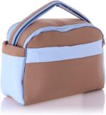 Mix and Max Baby Changing Diaper Large Shoulder bag with embroidery ( Bear on Moon Light Blue ) - Image 4