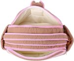 Mix and Max Baby Changing Diaper Large Shoulder bag with embroidery ( Bear on Moon Pink) - Image 7