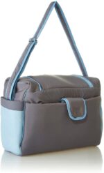Mix and Max Baby Changing Diaper Large Shoulder bag with embroidery ( Fish Light Blue ) - Image 3