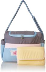Mix and Max Baby Changing Diaper Large Shoulder bag with embroidery ( Fish Light Blue ) - Image 6