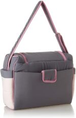 Mix and Max Baby Changing Diaper Large Shoulder bag with embroidery ( Fish Pink ) - Image 4