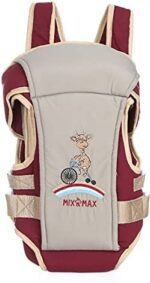 Premium Baby Carrier with 4 Carrying Positions (with Sleeping Position) – Multiple Colors - Size 0-24 Months - Mix and Max - Color Beige 321