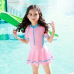 Girl One Piece Swimsuit (7 sizes From 2Y to 12Y) # A - Mix and Max - Sizes: From M 2-3 Y to XXL 5-6 Y