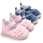 Baby Shoes 3 Sizes 1/2/3 (from Zero to 18 Months) #B180 - Mix and Max - Sizes: 0-6 M 11cm, 6-12 M 12cm, 12-18 M 13cm