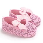 ⁦Baby Shoes - Mix and Max - Colors: Gold, Pink, and White - Sizes: 3 M to 6 M 11 cm, 6 M to 9 M 12 cm, 9 to 12 M 13 cm⁩ - الصورة ⁦2⁩