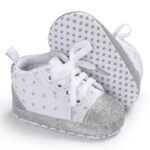 ⁦Baby Shoes - Mix and Max - Colors: Black, Light Blue, and White - Sizes: 3 M to 6 M 11 cm, 6 M to 9 M 12 cm, 9 to 12 M 13 cm⁩ - الصورة ⁦3⁩