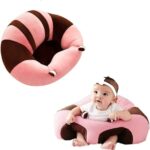 Baby Sitting Support Seat Sofa Plush Soft baby Learning to Sit Chair Keep Sitting Posture Comfortable for 3-16 Months washable Cotton 100% # 485 - Mix and Max