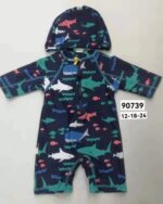 ⁦Baby One Piece Salobet Swimsuit (3 sizes From 12 to 24M) # A - Mix and Max - Sizes: 12 M, 18 M, 24 M⁩ - الصورة ⁦3⁩