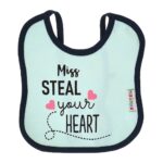 Multi-colors Printed Bib with diaper back Average size 27*19cm (2 Pieces) Girl g - Mix and Max - Colors: Fuchsia, Grey, and Light Blue - Sizes: 0-18 - Image 28