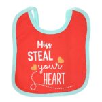 Multi-colors Printed Bib with diaper back Average size 27*19cm (2 Pieces) Girl g - Mix and Max - Colors: Fuchsia, Grey, and Light Blue - Sizes: 0-18 - Image 26