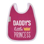 Multi-colors Printed Bib with diaper back Average size 27*19cm (2 Pieces) Girl g - Mix and Max - Colors: Fuchsia, Grey, and Light Blue - Sizes: 0-18 - Image 18