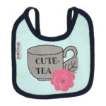 Multi-colors Printed Bib with diaper back Small size 16*19cm (2 Pieces) Girl g - Mix and Max - Colors: Fuchsia, Grey, and Light Blue - Sizes: 0-18 - Image 4