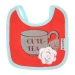 Multi-colors Printed Bib with diaper back Small size 16*19cm (2 Pieces) Girl g - Mix and Max - Colors: Fuchsia, Grey, and Light Blue - Sizes: 0-18 - Image 9