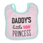 Multi-colors Printed Bib with diaper back Average size 27*19cm (2 Pieces) Girl g - Mix and Max - Colors: Fuchsia, Grey, and Light Blue - Sizes: 0-18 - Image 14