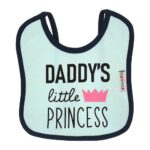 Multi-colors Printed Bib with diaper back Average size 27*19cm (2 Pieces) Girl g - Mix and Max - Colors: Fuchsia, Grey, and Light Blue - Sizes: 0-18 - Image 12