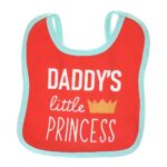 Multi-colors Printed Bib with diaper back Average size 27*19cm (2 Pieces) Girl g - Mix and Max - Colors: Fuchsia, Grey, and Light Blue - Sizes: 0-18 - Image 10
