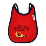 Multi-colors Printed Bib with diaper back size 27*19cm (2 Pieces) Boys b - Mix and Max - Colors: Fuchsia, Grey, and Light Blue - Sizes: 0-18 - Image 30