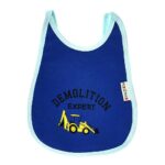 Multi-colors Printed Bib with diaper back size 27*19cm (2 Pieces) Boys b - Mix and Max - Colors: Fuchsia, Grey, and Light Blue - Sizes: 0-18 - Image 28