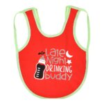 Multi-colors Printed Bib with diaper back size 38*29cm (2 Pieces) Girl g - Mix and Max - Colors: Fuchsia, Grey, and Light Blue - Sizes: 0-18 - Image 11