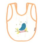 ⁦Multi-color Bib with embroidery diaper back size 38*29cm (2 Pieces) - Mix and Max - Colors: Fuchsia, Grey, and Light Blue - Sizes: 0-18⁩ - الصورة ⁦33⁩