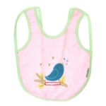 ⁦Multi-color Bib with embroidery diaper back size 38*29cm (2 Pieces) - Mix and Max - Colors: Fuchsia, Grey, and Light Blue - Sizes: 0-18⁩ - الصورة ⁦32⁩