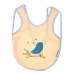 ⁦Multi-color Bib with embroidery diaper back size 38*29cm (2 Pieces) - Mix and Max - Colors: Fuchsia, Grey, and Light Blue - Sizes: 0-18⁩ - الصورة ⁦30⁩